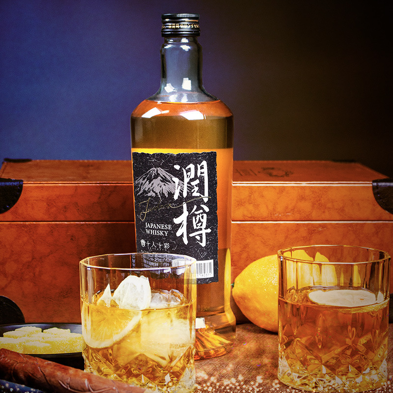 润樽日本威士忌进口洋酒可乐桶威士忌百年酒厂700ml 润樽威士忌